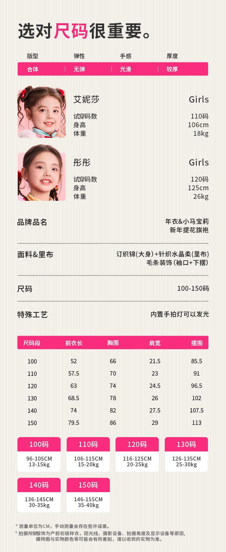 >Nian 年衣 小马宝莉新年提花旗袍 - 年衣红