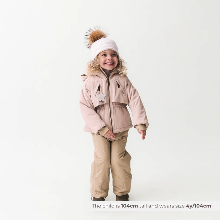 MINI A TURE Kids MATWITTE Waterproof Snow Ski Pants - Savannah Tan