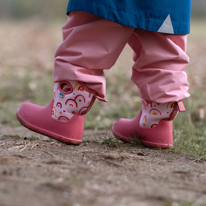 >Jan & Jul Kids Toasty-Dry Lite Winter Boots - Pink Rainbow