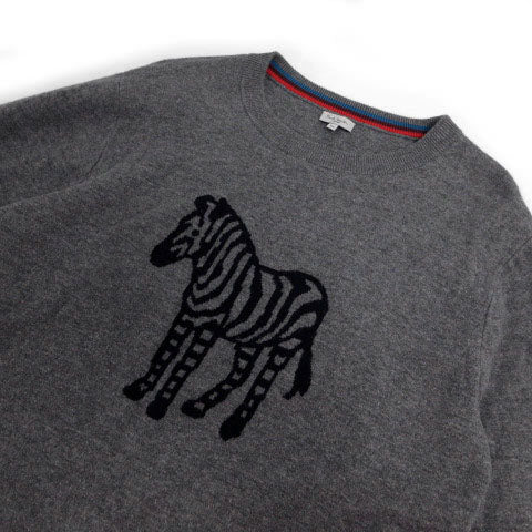 Paul Smith Junior Kids Zebra Long Sleeve Sweater