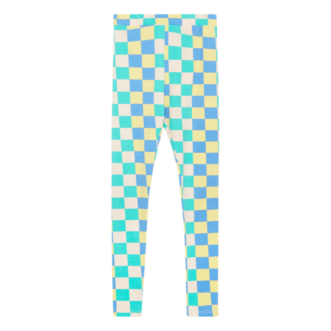 Weeken House Girls Chess Organic Cotton Leggings - Green