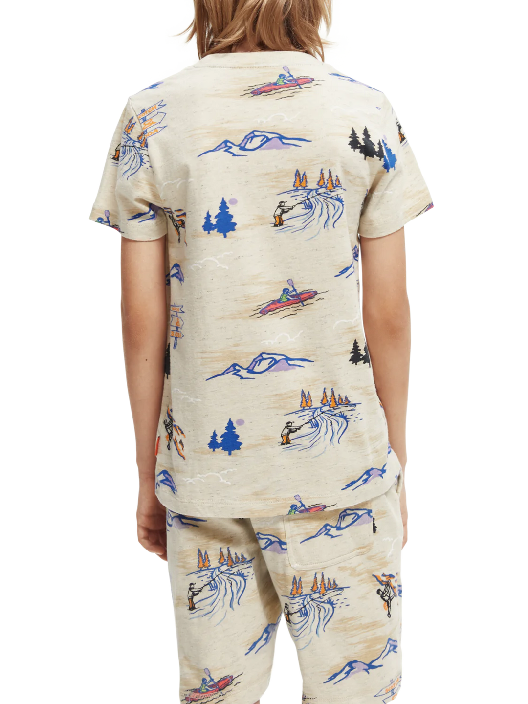 SCOTCH & SODA Kids Relaxed-Fit Organic Cotton Printed T-Shirt