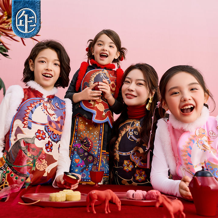 >Nian 年衣 锦绣前程圆满马甲 - 墨黑