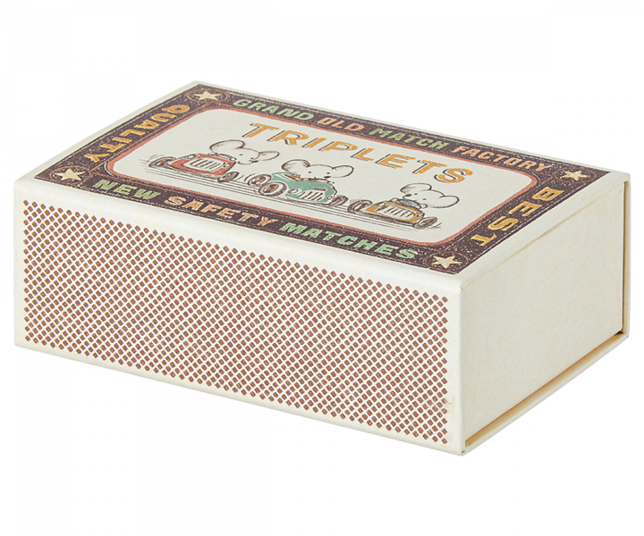 Maileg Baby Mouse Triplets in Box