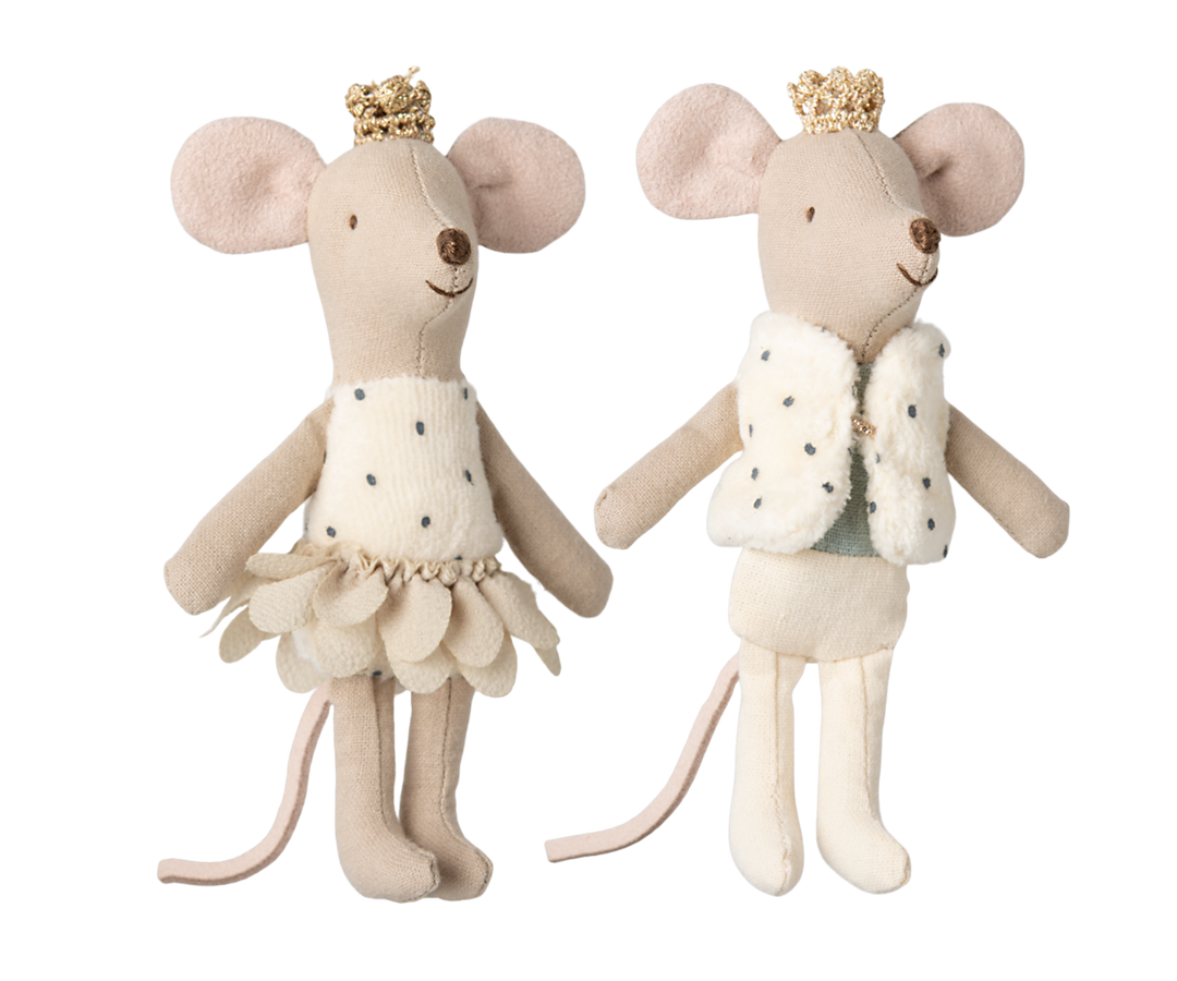 Maileg Royal twin mice, Little sister and brother in matchbox