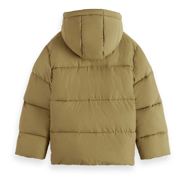 Scotch & Soda Kids Lightweight Oversized Puffer Jacket - Sand - 8Y