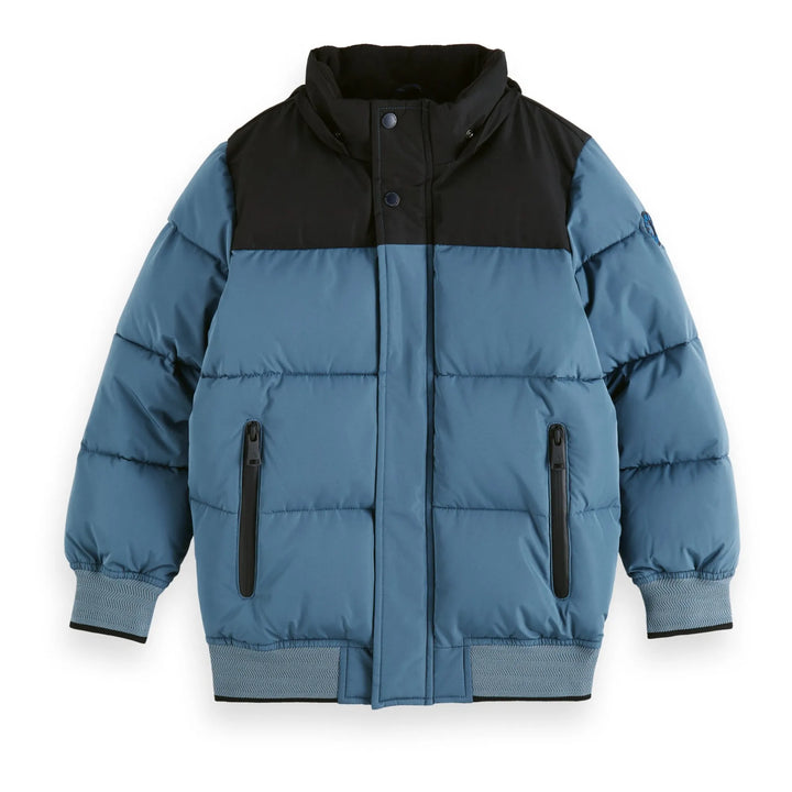 Scotch & Soda Recycled Padded Winter Jacket - Light Blue