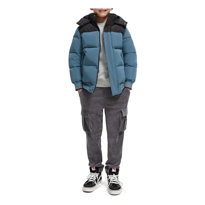 Scotch & Soda Recycled Padded Winter Jacket - Light Blue