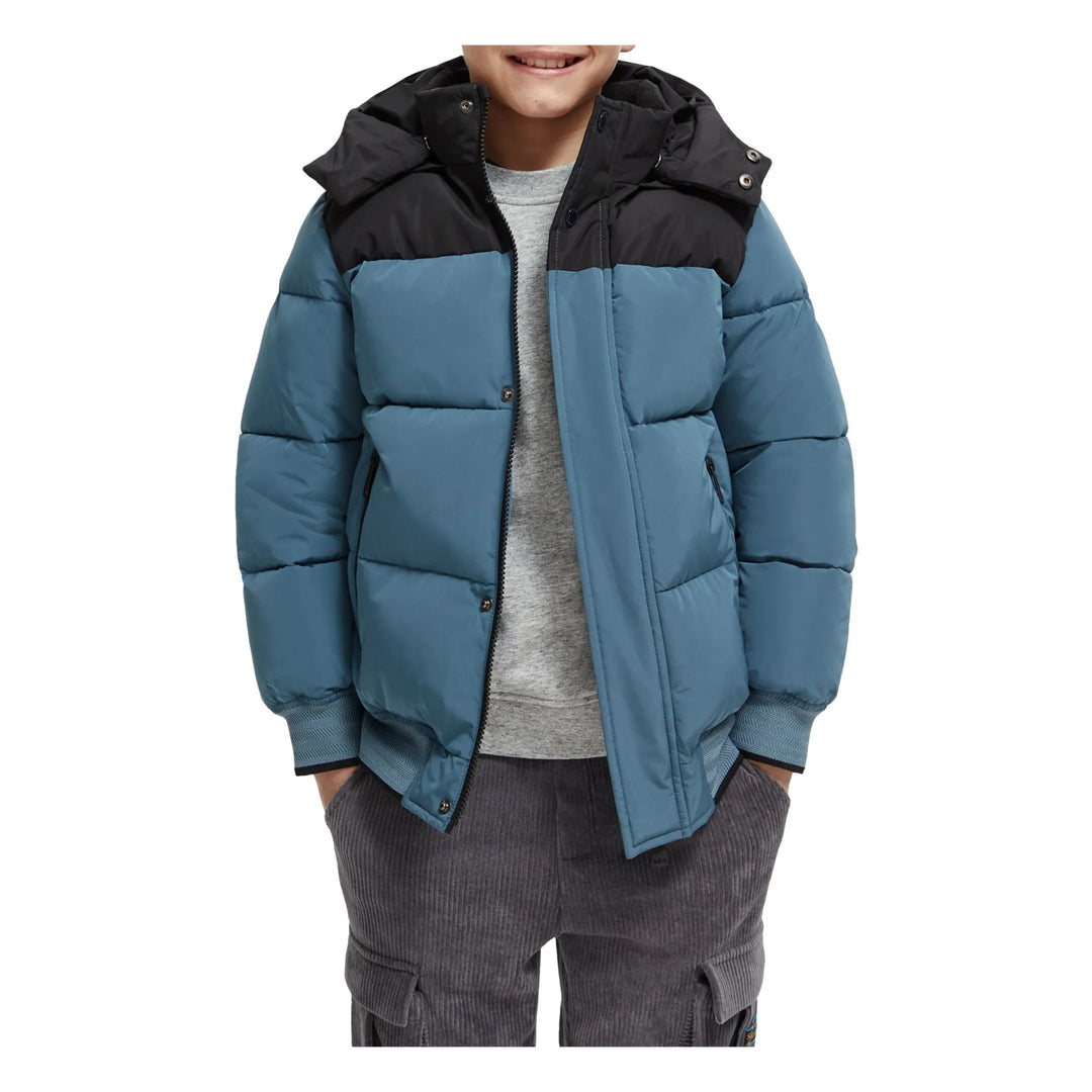 Scotch & Soda Recycled Padded Winter Jacket - Light Blue