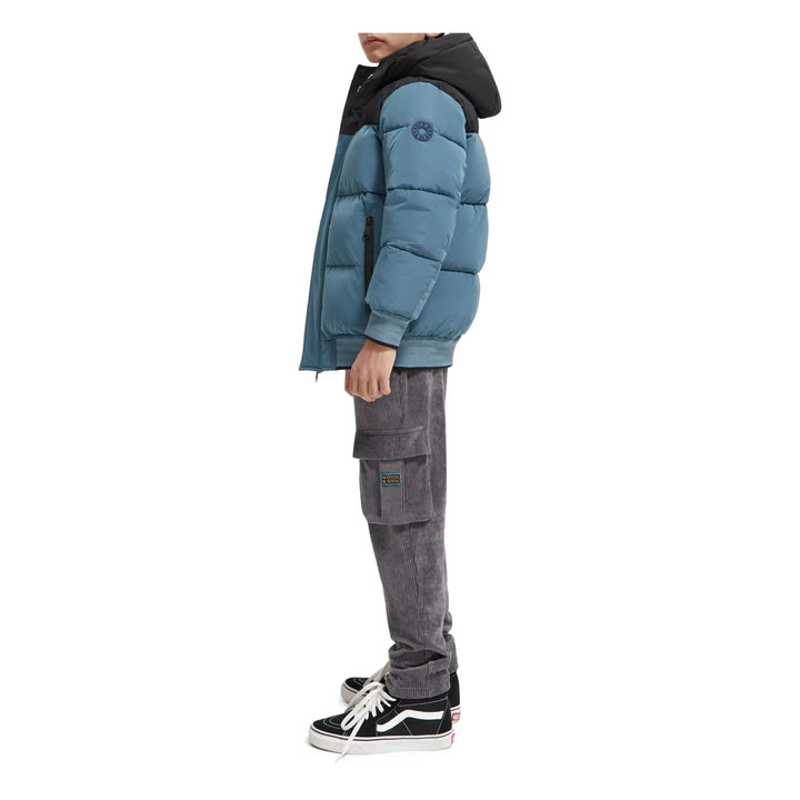 Scotch & Soda Recycled Padded Winter Jacket - Light Blue