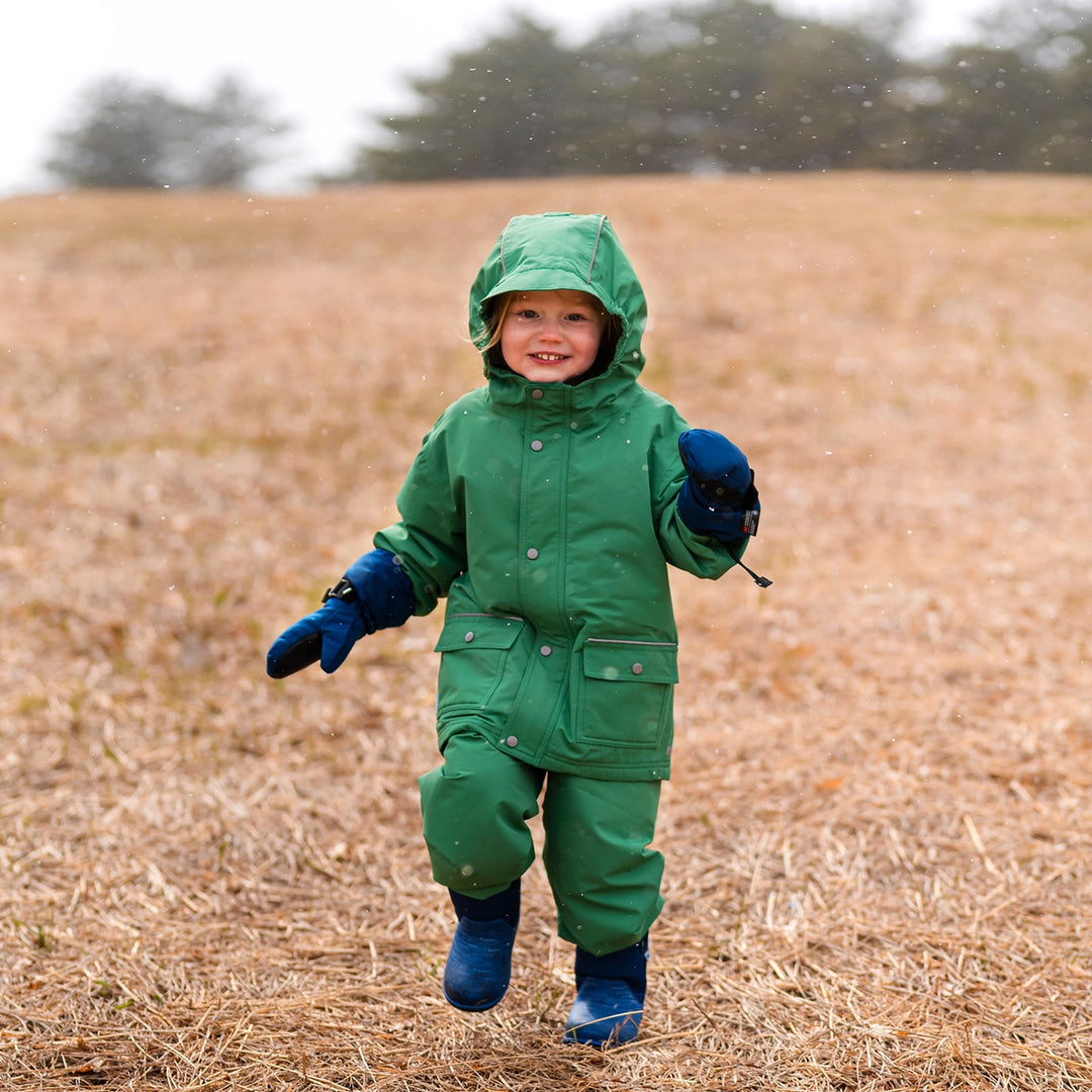 >Jan & Jul Kids Cozy-Dry Waterproof Jacket - Fern Green