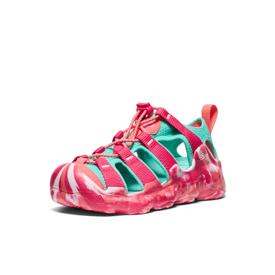 KEEN Kids Hyperport H2 Extra Cushy Sandal - Raspberry/Pool Blue
