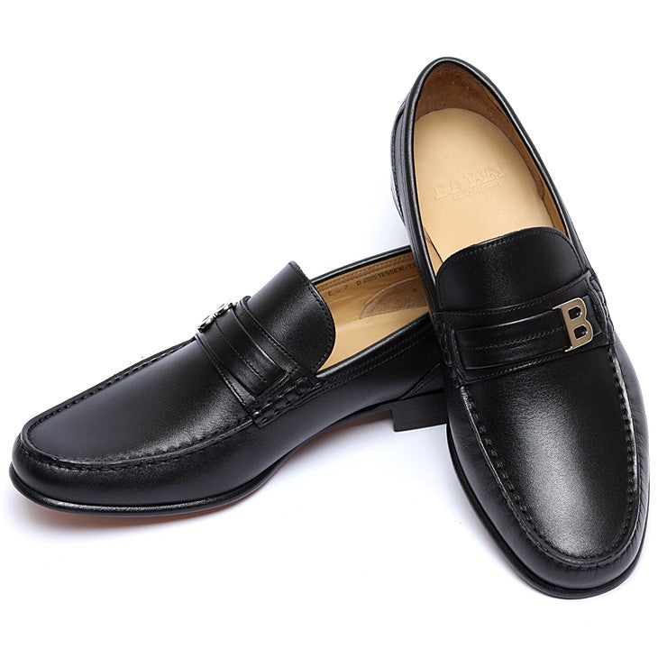 Bally Thor 130 Black Leather Slip On Loafers Men’s US 8.5 D EU 7.5 Switzerland Bally Mens Leather Loafer – NYC Designer Outlet main image 3