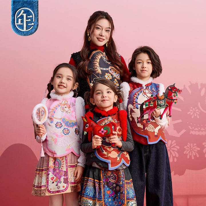 >Nian 年衣 锦绣前程圆满马甲 - 墨黑