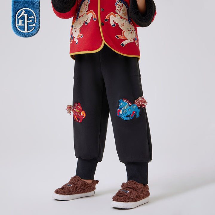 >Nian 年衣 利马出发长裤 - 河豚黑