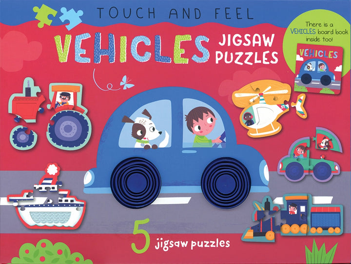 >Usborne Vehicles Touch and Feel Jigsaw Puzzles