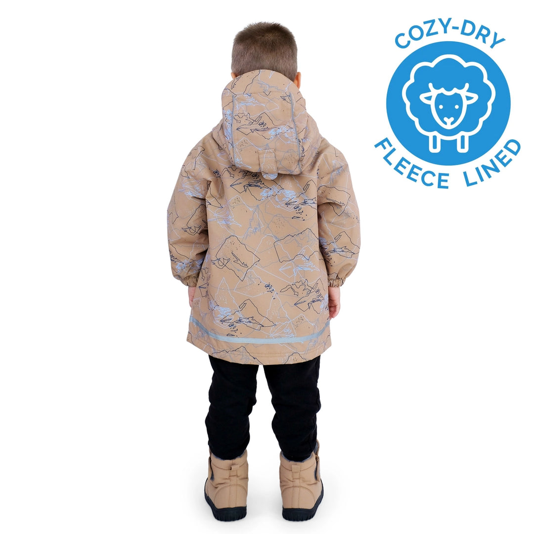 >Jan & Jul Kids Cozy-Dry Waterproof Jacket - Mountain Trails