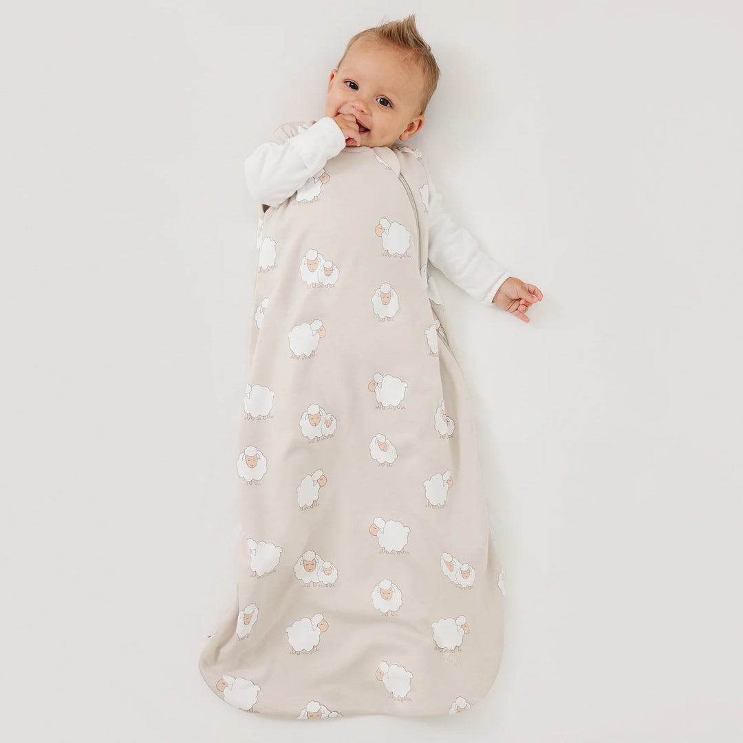 >Woolino 4 Season CLASSIC Merino Wool &amp; Organic Cotton Baby Sleep Bag - Sheep