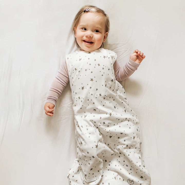 >Woolino 4 Season CLASSIC Merino Wool &amp; Organic Cotton Baby Sleep Bag - Star White