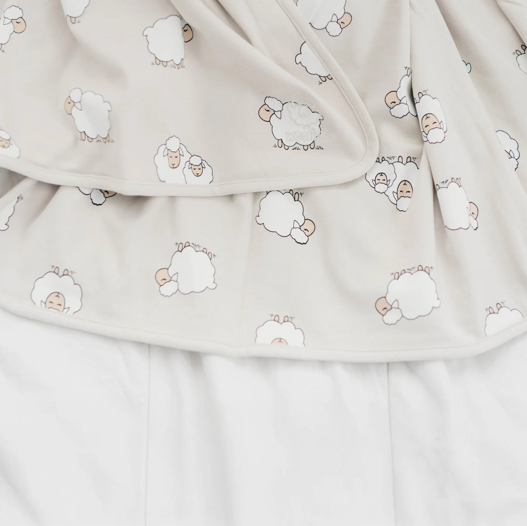 >Woolino Merino Wool 4 Season Toddler Blanket 52.5" x 40" - Sheep