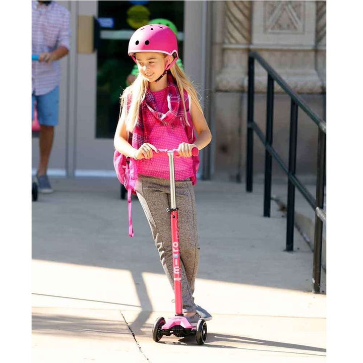 Micro Kids Maxi Deluxe LED Scooter - Aqua [Age 5-12]