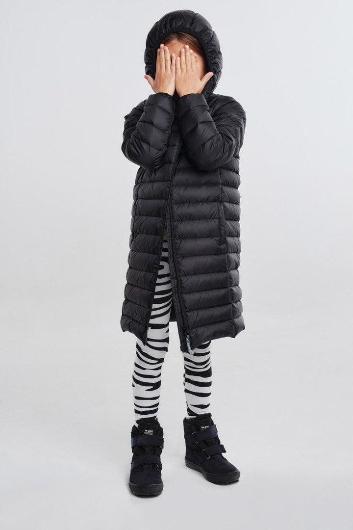 Fluff Kids Coat in Black Coffee