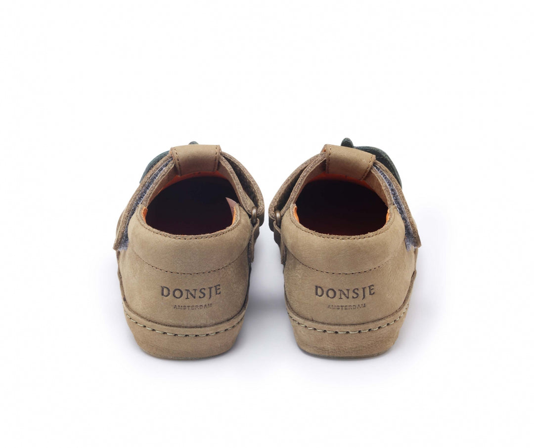 Donsje Kids Bowi Pear Sneakers - Sage Betting Leather