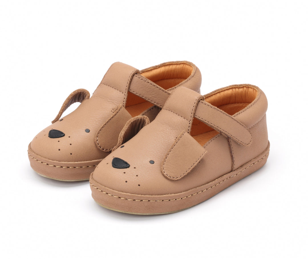 Donsje Kids Xan Classic | Dog Sneakers - Hazelnut Leather