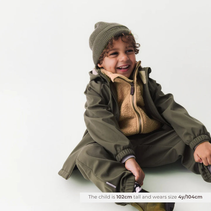 MINI A TURE Kids MATADEN Transitional All Season Softshell Jacket - Tarmac Green