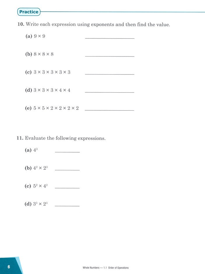 Singapore Math - Dimensions Math Workbook 6A