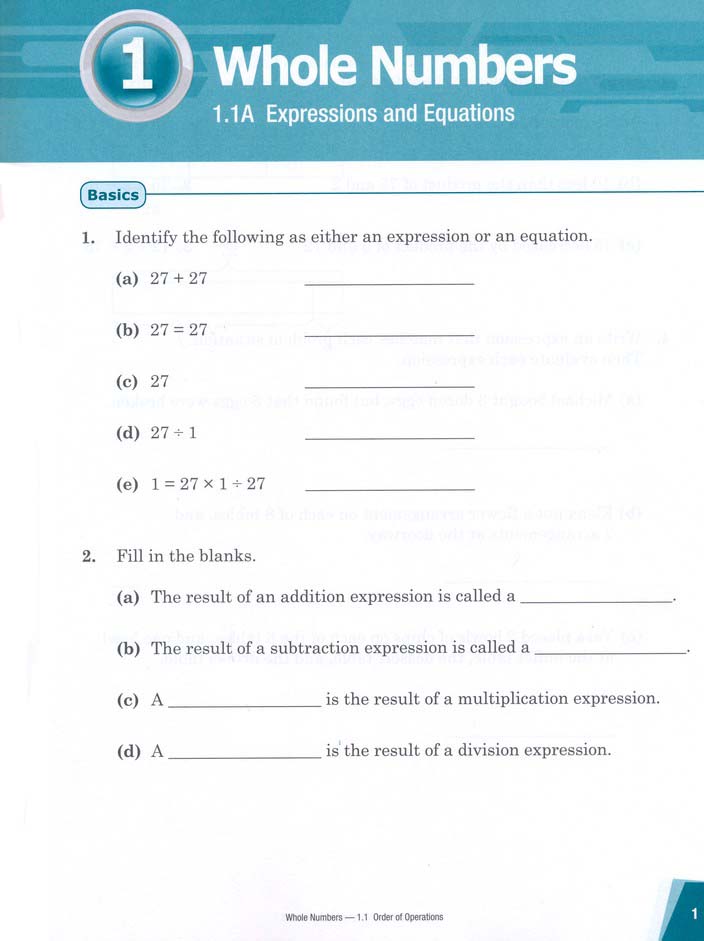 Singapore Math - Dimensions Math Workbook 6A