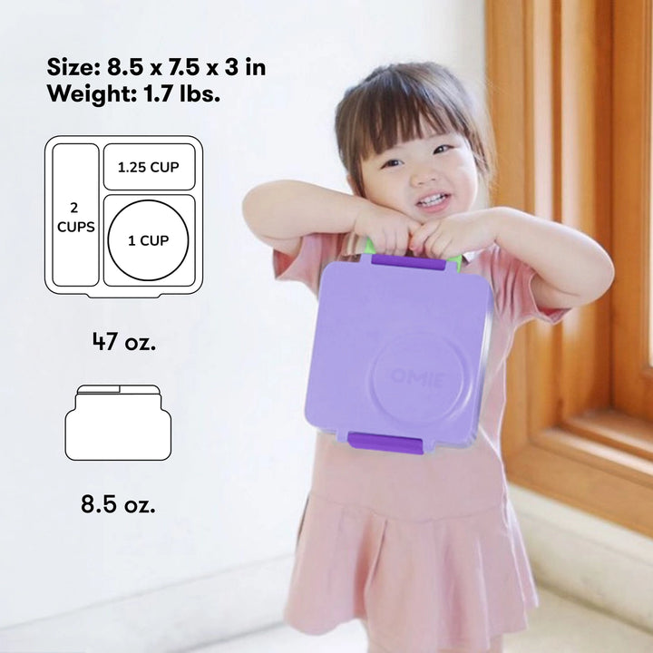 OmieBox Lunch Box - Lilac Purple 3-7Y