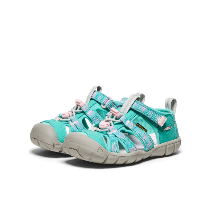 KEEN Kids Seacamp II CNX Hybrid Water Sandal - Bright Aqua/Giggle Pink