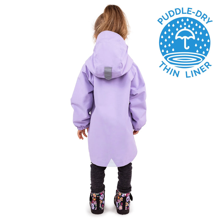 >Jan & Jul Kids Puddle-Dry Waterproof Jacket - Lavender