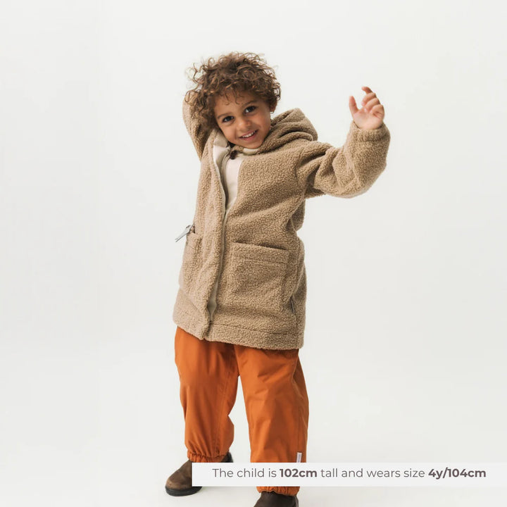 MINI A TURE Kids MATCAYKAS Sherpa Jacket - Travertine Beige