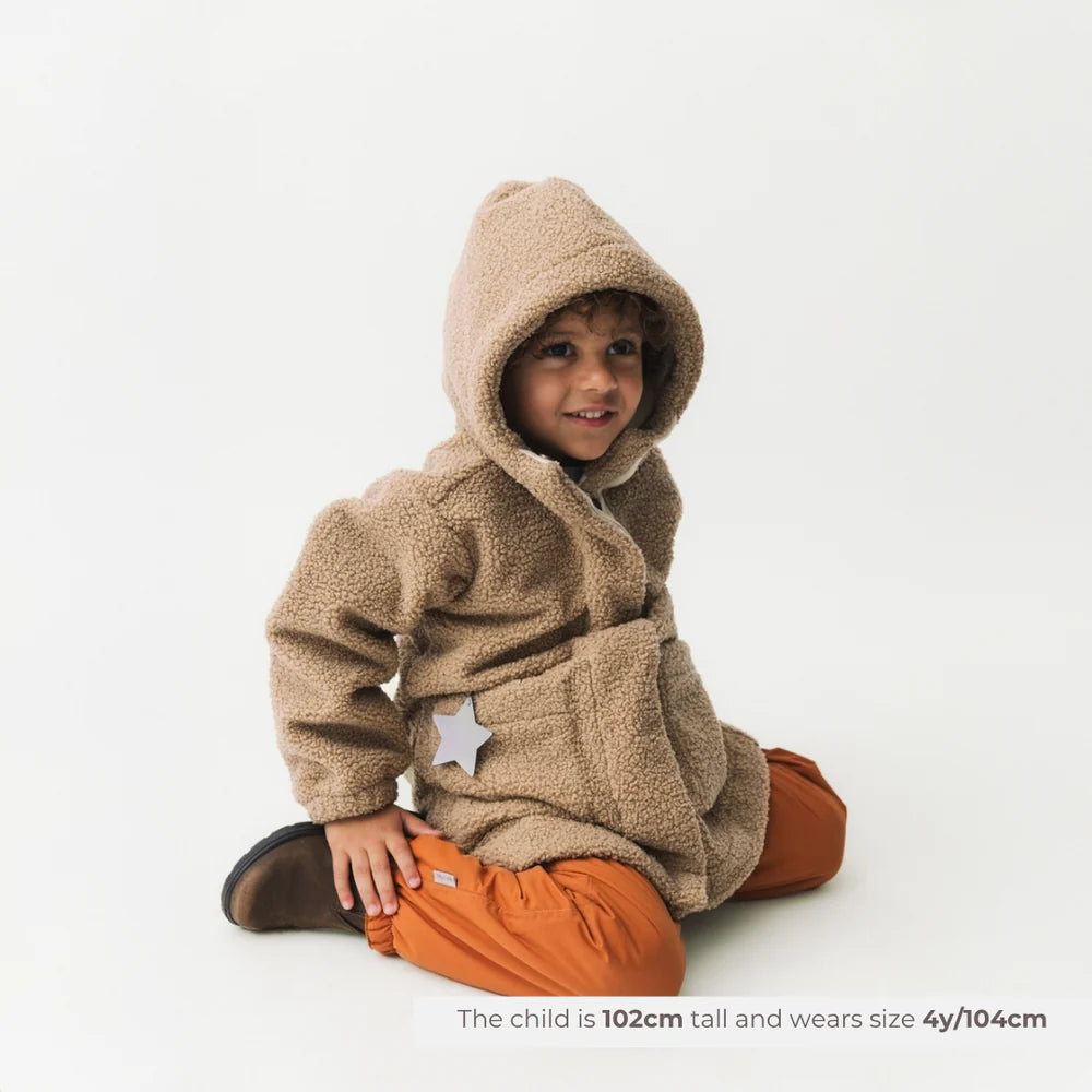 MINI A TURE Kids MATCAYKAS Sherpa Jacket - Travertine Beige