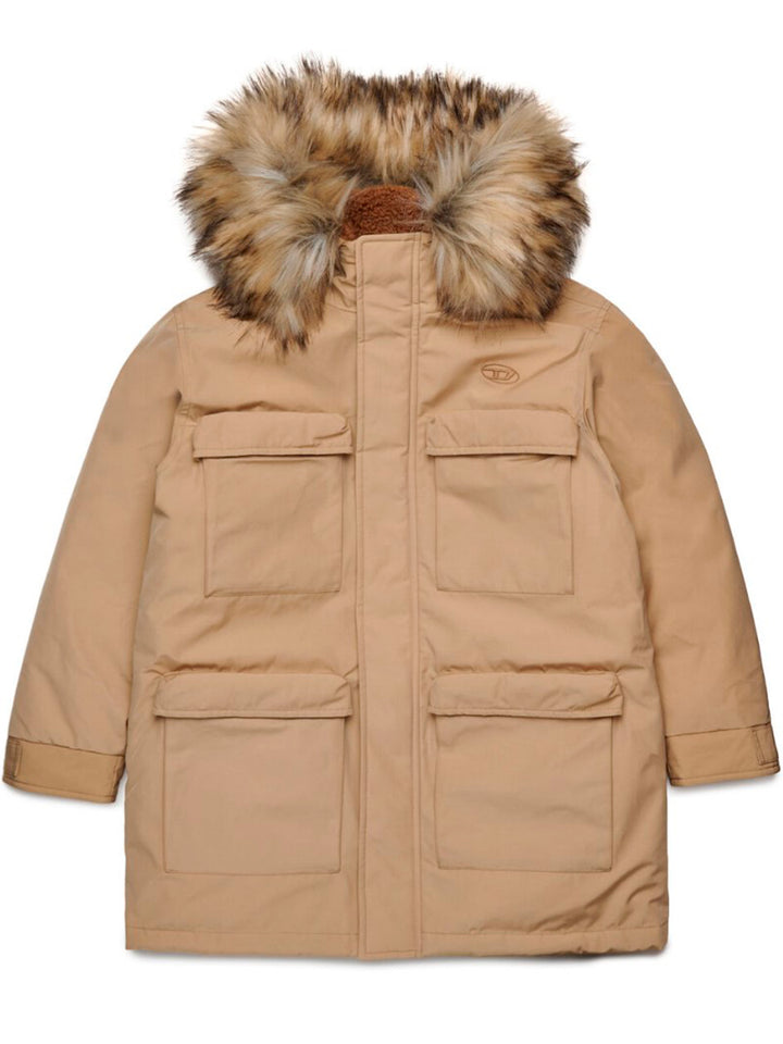 Diesel Kids Beige Winter Jacket