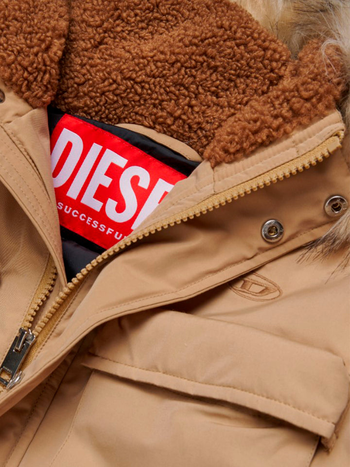 Diesel Kids Beige Winter Jacket