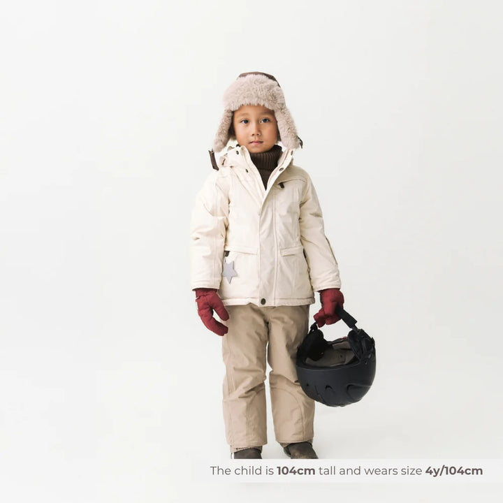 MINI A TURE Kids MATVESTYN Winter Ski Jacket - Angora Cream