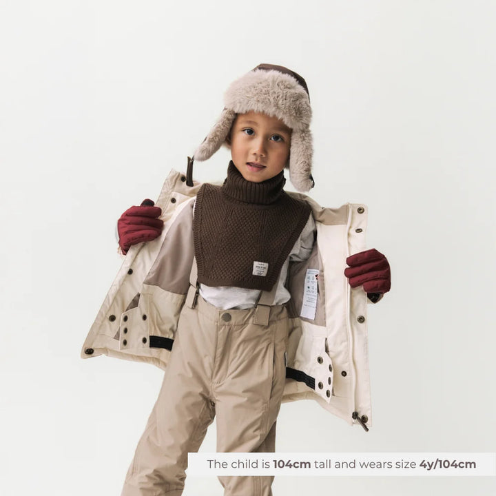 MINI A TURE Kids MATCRISTER Teddy Lined Winter Hood - Light Plum