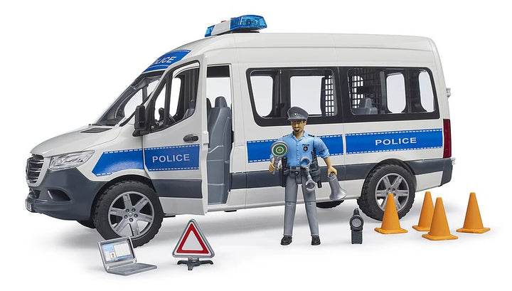 >Bruder 02683 MB Sprinter Police Emergency Vehicle w/ Light + Sound Module