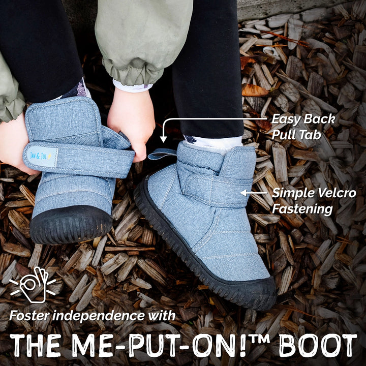 >Jan & Jul Kids Toasty-Dry Boots/Booties - Navy Forest