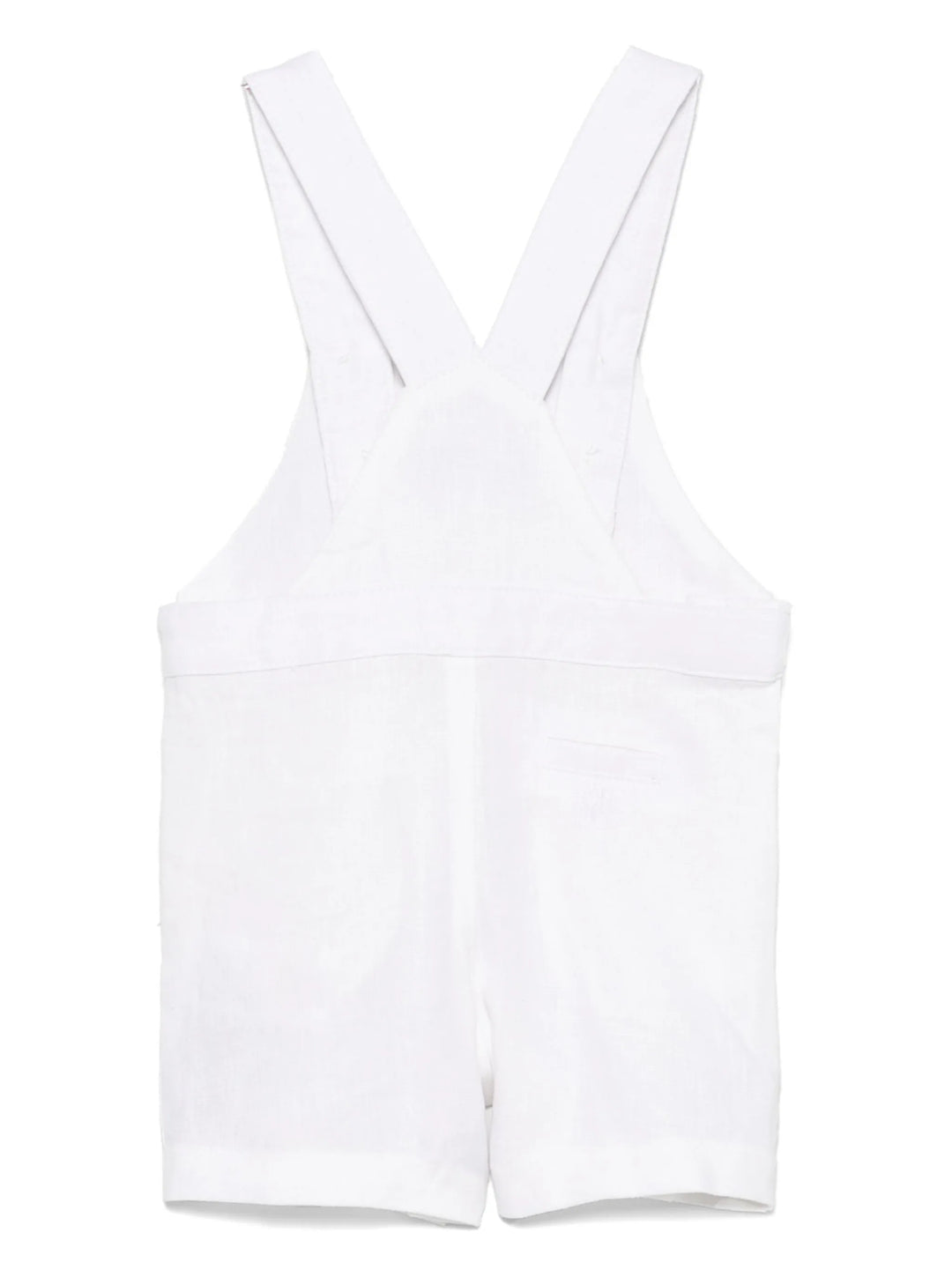 Tartine et Chocolat Baby Linen Dungarees - White