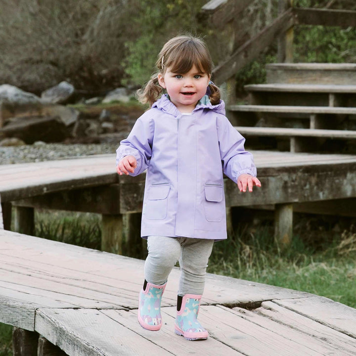 >Jan & Jul Kids Puddle-Dry Waterproof Jacket - Lavender