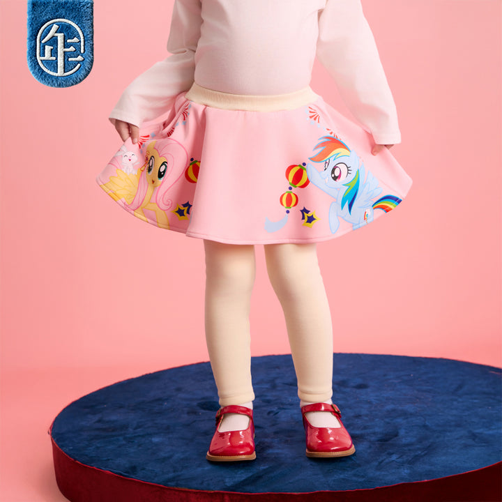 >Nian 年衣 小马宝莉新年裙裤 - 石蕊粉