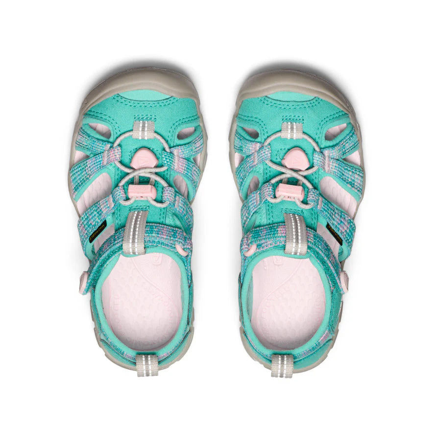 KEEN Kids Seacamp II CNX Hybrid Water Sandal - Bright Aqua/Giggle Pink