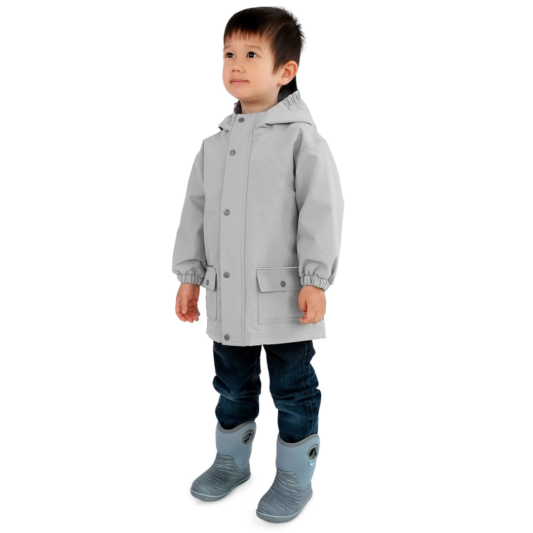 >Jan & Jul Kids Cozy-Dry Waterproof Jacket - Greystone