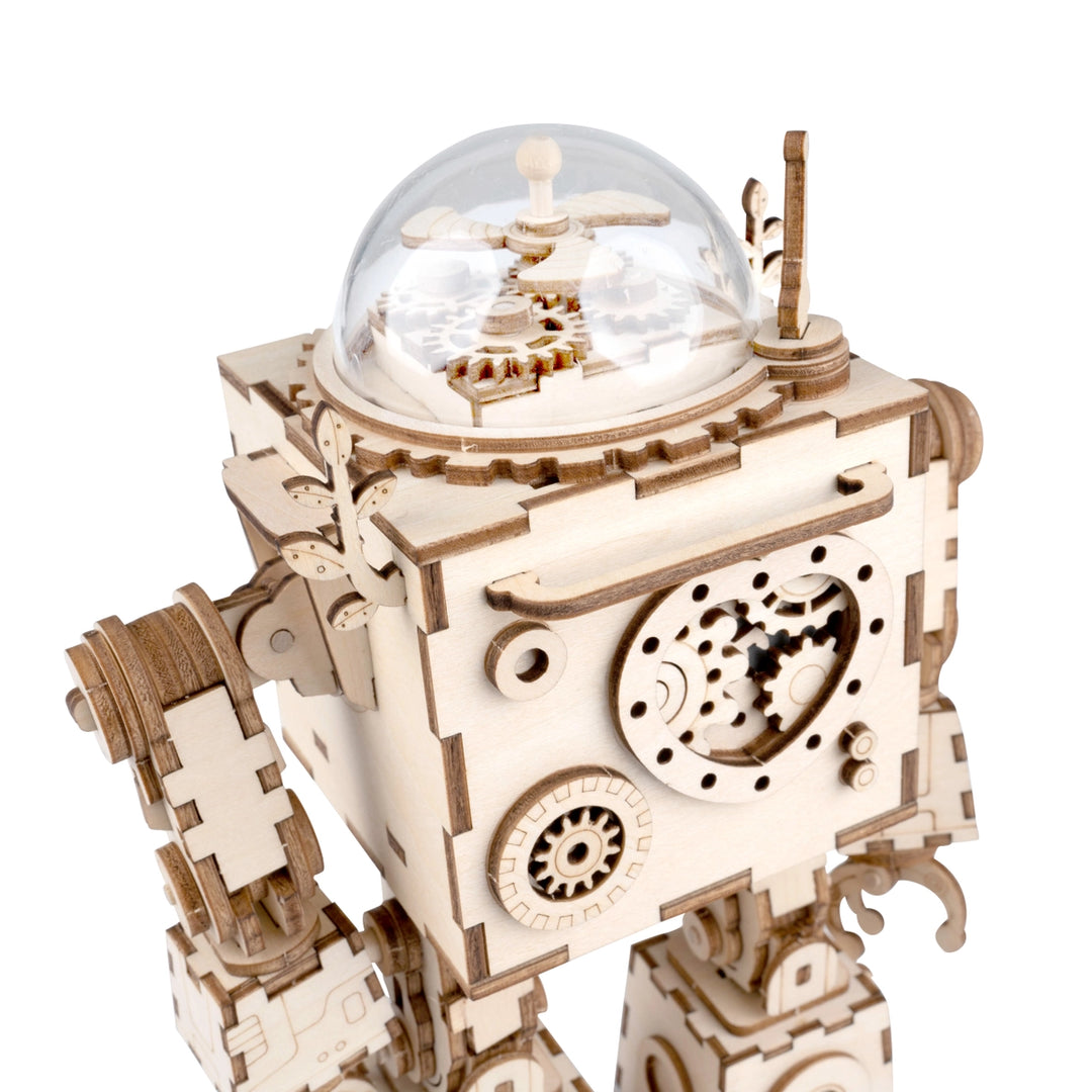 >Hands Craft DIY 3D Wooden Puzzle Steam Punk Music Box: Orpheus