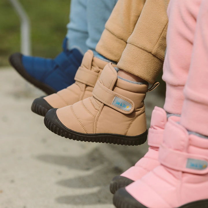 >Jan & Jul Kids Toasty-Dry Boots/Booties - Soft Brown