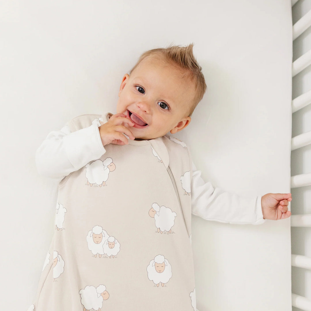 >Woolino 4 Season CLASSIC Merino Wool &amp; Organic Cotton Baby Sleep Bag - Sheep